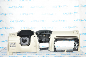 Torpedo front panel without AIRBAG Infiniti JX35 QX60 13-14 prerest black-beige