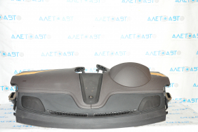 Torpedo front panel without AIRBAG Lincoln MKC 15-19 brown, cracks on the strip