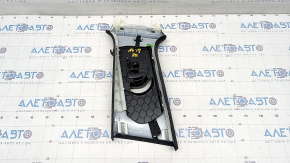 Center pillar trim upper belt right Audi A4 B9 17- black, scratches
