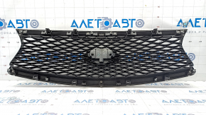 Radiator grill grill Infiniti Q50 14-17 with emblem, sand and pokes on chrome