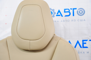Driver's seat Tesla Model X 16-21 leather beige, with airbag, electric, heated, scratches, worn leather
