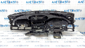 Torpedo front panel with AIRBAG Audi A4 B9 17- black, without projection, with tweeters