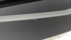 Console central armrest Audi A4 B9 17-19 black, leather, beige armrest, scratches, missing plugs