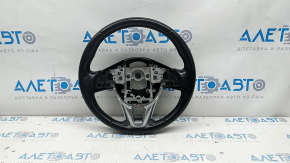 Naked steering wheel Mazda 6 13-21 leather black, gray insert, worn