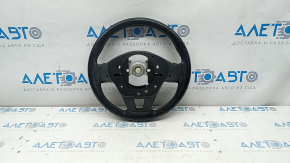 Naked steering wheel Mazda 6 13-21 leather black, gray insert, worn