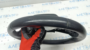 Naked steering wheel Mazda 6 13-21 leather black, gray insert, worn
