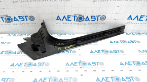 Door sill trim, front left, Infiniti QX30 17 - black, worn