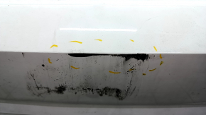 Bare rear bumper Audi A4 B9 17-19 for 4 parking sensors, white, with central mount, scratches