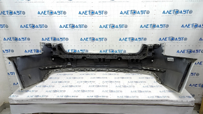 Bare rear bumper Audi A4 B9 17-19 for 4 parking sensors, white, with central mount, scratches