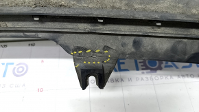 Rear bumper lip without molding Audi A4 B9 17-19 for 2 pipes, structure, scratches, broken fastening, dented