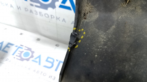 Rear bumper lip without molding Audi A4 B9 17-19 for 2 pipes, structure, scratches, broken fastening, dented