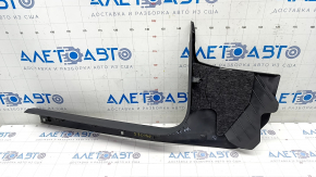Door sill trim, front, right, inner, Audi A4 B9 17 - black, scratches, broken mount