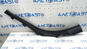 Door sill trim inner rear left Audi A4 B9 17- black, scratches