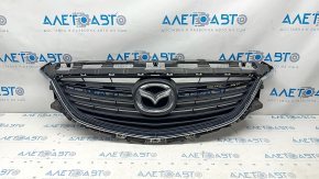Radiator grill Mazda 6 13-17 complete with badge, chrome, sand on chrome