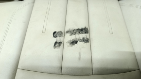 Rear row of seats 2nd row Audi A4 B9 17-19 leather, beige, needs cleaning, tear
