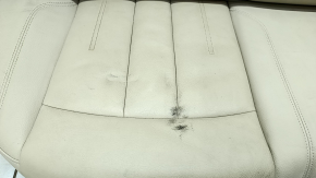 Rear row of seats 2nd row Audi A4 B9 17-19 leather, beige, needs cleaning, tear