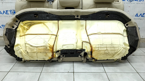 Rear row of seats 2nd row Audi A4 B9 17-19 leather, beige, needs cleaning, tear
