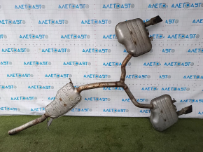 Rear muffler assembly with barrels Audi A5 F5 17- 5D