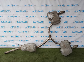 Rear muffler assembly with barrels Audi A5 F5 17- 5D