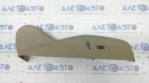 Side trim passenger seat right Audi A4 B9 17-19 beige, scratches