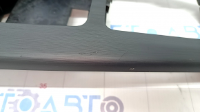 Center console trim with cup holders Audi A4 B9 17-19 black, scratches