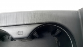 Center console trim with cup holders Audi A4 B9 17-19 black, scratches