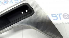 Center console trim Audi A4 B9 17-19 aluminum, butts
