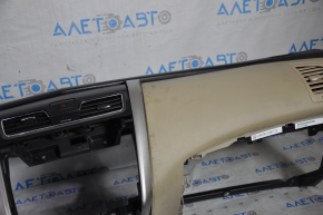 Torpedo front panel without AIRBAG Nissan Altima 13-18 beige, for cleaning