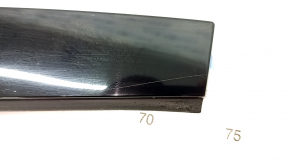 Door trim side rear right Audi A4 B9 17- front, black gloss, scratch