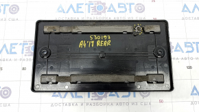 Audi A4 B9 17-18 trunk lid license plate frame broken mount