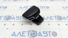 Gear knob Audi A4 B9 17- with upper cover, leather, black, scratches