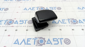Gear knob Audi A4 B9 17- with upper cover, leather, black, scratches