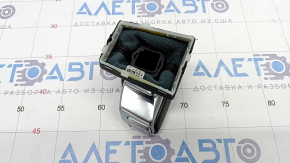 Gear knob Audi A4 B9 17- with upper cover, leather, black, scratches