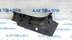 Front right threshold trim Fiat 500X 16-18 black, without plug, worn