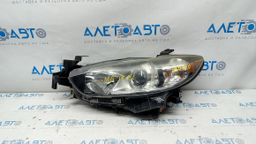 Headlight front left Mazda 6 13-17 bare usa halogen, for polishing, sand, breakage crepe