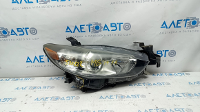 Headlight front right Mazda 6 13-17 bare usa halogen, for polishing, sand, cracks on glass