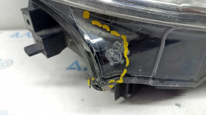 Headlight front right Mazda 6 13-17 bare usa halogen, for polishing, sand, cracks on glass