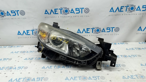 Headlight front right Mazda 6 13-17 bare usa halogen, for polishing, sand, cracks on glass