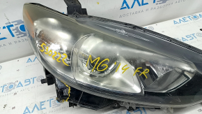 Headlight front right Mazda 6 13-17 bare usa halogen, for polishing, sand, cracks on glass