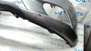 Front bare bumper Mazda 6 13-17 without washers and parking sensors, silver, putty, broken, fastened, pressed, cracks