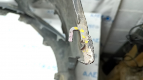 Front bare bumper Mazda 6 13-17 without washers and parking sensors, silver, putty, broken, fastened, pressed, cracks