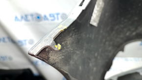 Front bare bumper Mazda 6 13-17 without washers and parking sensors, silver, putty, broken, fastened, pressed, cracks