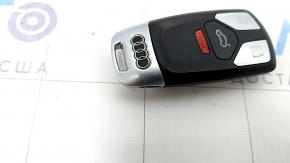 Key smart Audi A4 B9 17- type 1, 4 buttons, worn, scratches, bumps