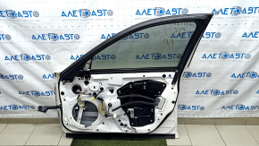Door assembly front right Infiniti Q50 14- white QAA, scratches on the trim