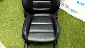 Passenger seat Mazda 6 13-15 with airbag, leather black, mechanical, tear, scratches