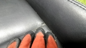 Passenger seat Mazda 6 13-15 with airbag, leather black, mechanical, tear, scratches