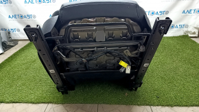 Passenger seat Mazda 6 13-15 with airbag, leather black, mechanical, tear, scratches