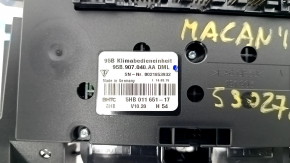 Porsche Macan 15-18 climate control with heating without ventilation, bump on chrome