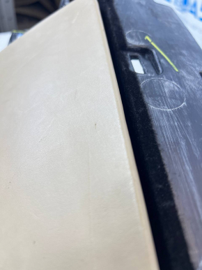 Glove box, glove compartment Tesla Model X 16-21 leather beige, scratches, broken crepe