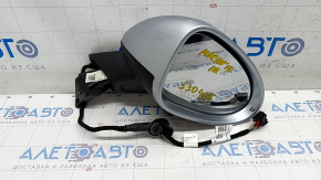 Side mirror right Porsche Macan 15-13 pins, silver, turn signal, backlight